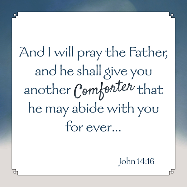 John 14:16 art print, 8x8