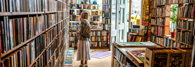 Hero Image: Browsing in a Bookstore