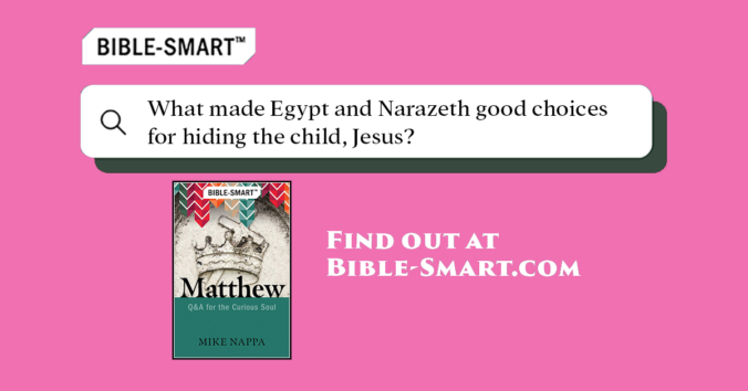 What made Egypt and Nazareth good choices for hiding the child, Jesus? (Bible-Smart.com)