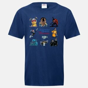 Johnny Grav & The Visioneer™: Heroes Ensemble Shirt, blue