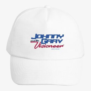Johnny Grav & The Visioneer™: Logo Hat, white